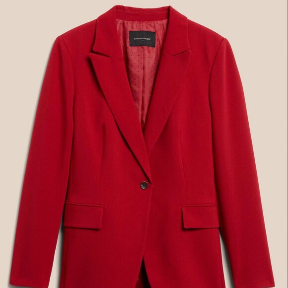 👠Banana Republic Red Star Blazer NWOT✅ - Picture 3 of 3